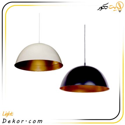 چراغ-آویز-کاسه-ای-تزیینی-کد-112-مشکی