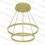 لوستر مدرن دایره 2 حلقه