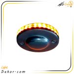 چراغ استخری 3 وات دورنور گرد روکار برند لدمان