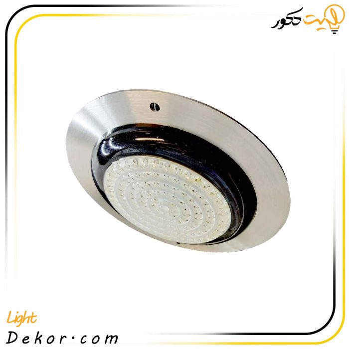 چراغ-استخری-روکار-گرد-10-وات-و-20-وات-تمام-استیل-فوق-باریک-تخت-فلت-برند-لدمان