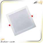 چراغ-سقفی-30-وات-مربع-سولاریس-توکار-پارس-شعاع