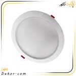 چراغ-سقفی-42-وات-گرد-توکار-سولاریس-پارس-شعاع