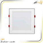 چراغ-سقفی-42وات-مربع-توکار-مدل-گلاریس-پارس-شعاع