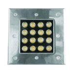 چراغ دفنی مربع 16 وات ای دی سی