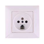 پریز تلفن و سوکت مشترک جهان الکتریک مدل آیسان