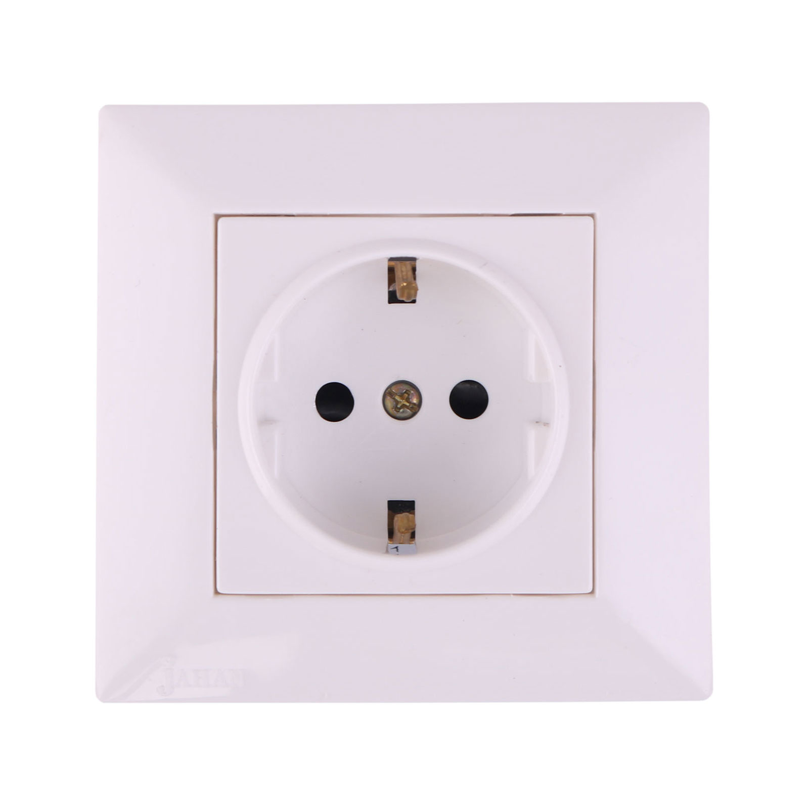 پریز ارت دار سرامیکی محافظ دار جهان الکتریک مدل آیسان پریز ارت دار سرامیکی محافظ دار جهان الکتریک مدل آیسان - Image 1