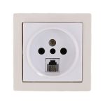 پریز تلفن مشترک روکار جهان الکتریک مدل کارن