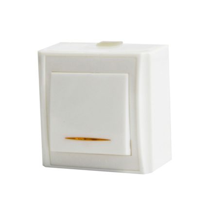 کلید تک پل روکار خیام الکتریک مدل صدف