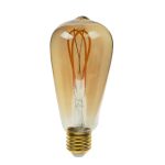 لامپ دکوراتیو فیلامنتی 4 وات گلابی بروکس
