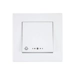 کلید راه پله سفید رنگ پارت الکتریک سری تابش 5169