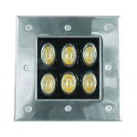 چراغ دفنی مربع 6 وات ای دی سی