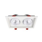 پنل سقفی گرد توکار دوتایی 72 وات شعاع مدل SH-6702