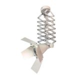 چراغ ریلی سقفی آکاردئونی کریستال کوپ مدل AG702