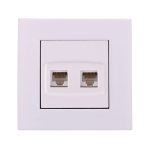 سوکت شبکه cat6+cat6 جهان الکتریک مدل کریستال