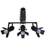 چراغ ریلی سقفی آکاردئونی سه لامپ کریستال کوپ مدل DG23x3