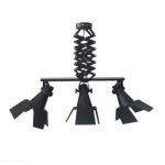 چراغ ریلی سقفی آکاردئونی سه لامپ کریستال کوپ مدل DG702X3