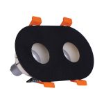 قاب چراغ سقفی توکار دارک لایت ستاره شمال مدل DRC2-2