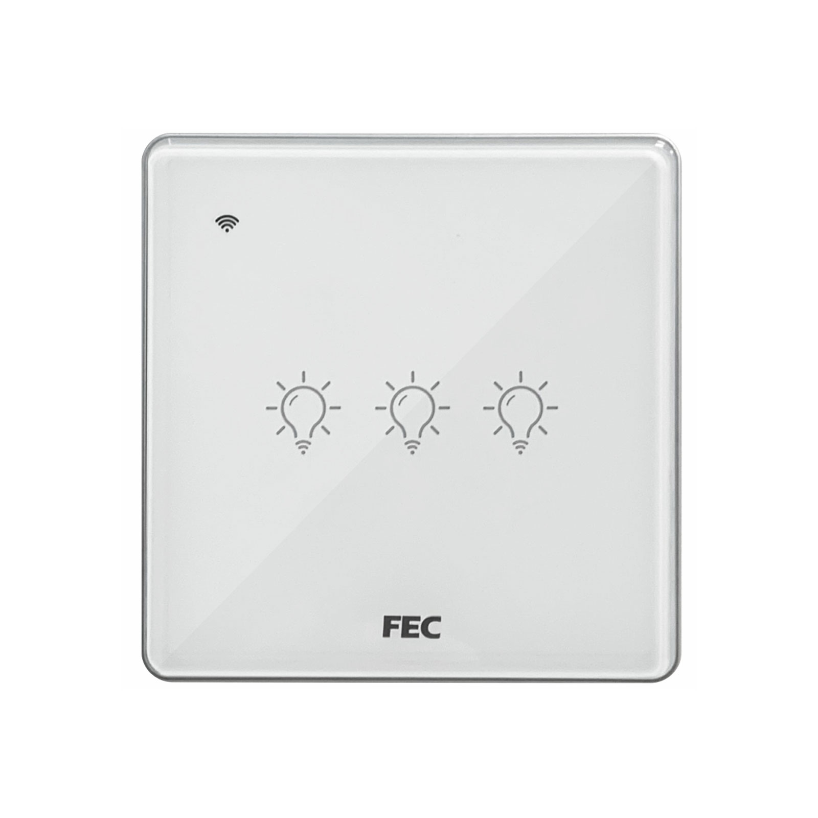 خرید و قیمت کلید لمسی سه پل هوشمند فاین الکتریک مدل FEC-SW-03 کلید لمسی سه پل هوشمند فاین الکتریک مدل FEC-SW-03 - Image 1