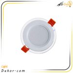 چراغ-سقفی-7وات-دورشیشه-گلاریس-برند-پارس-شعاع