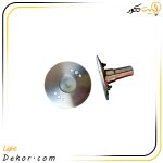 چراغ-استخری-3وات-گرد-استیل-توکار-مدل-3se-برند-لدمان