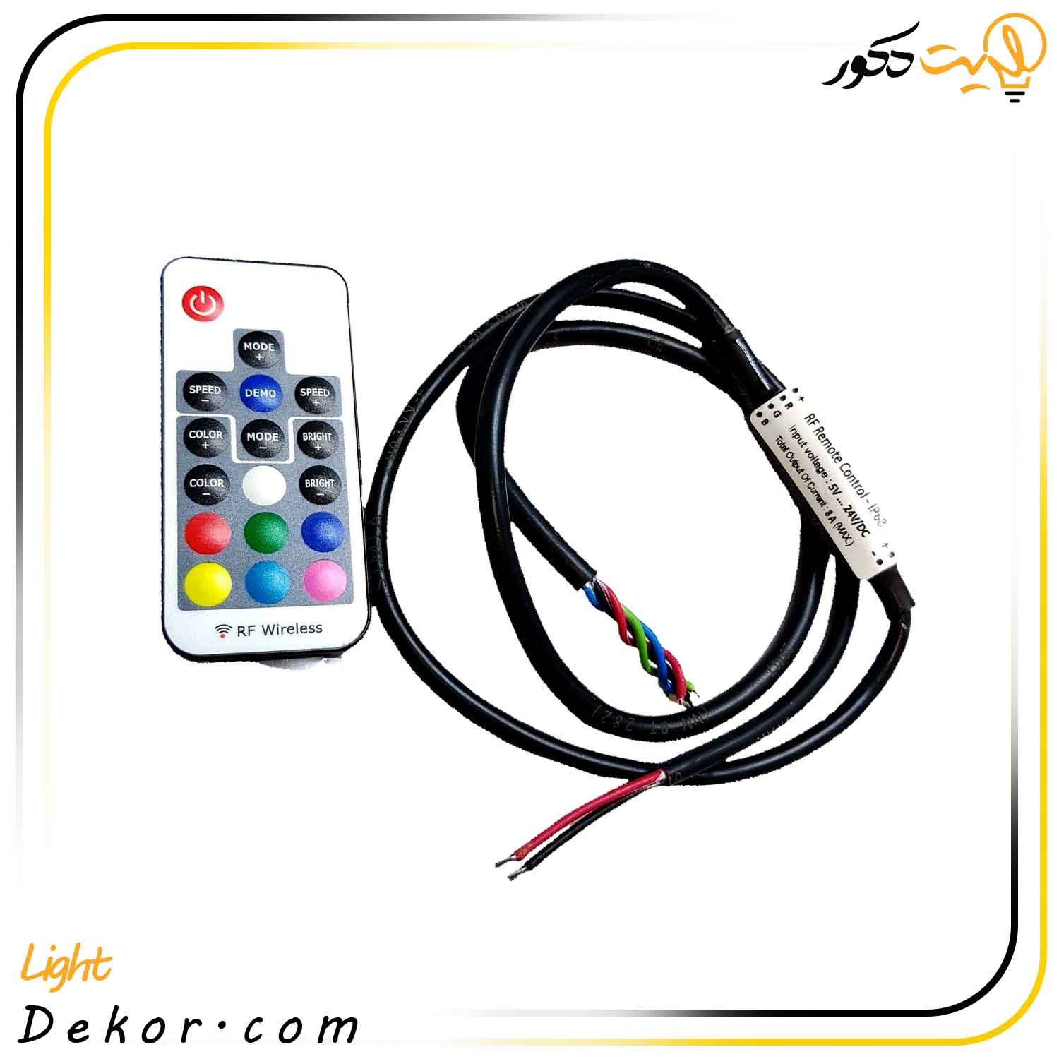 کنترلر-RGB-رنگی-وایرلس-بی-سیم-8-آمپر-وارداتی-ایمکس کنترلر-RGB-رنگی-وایرلس-بی-سیم-8-آمپر-وارداتی-ایمکس