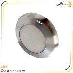 چراغ-استخری-روکار-گرد-5-وات-و-25-وات-تمام-استیل-فوق-باریک-تخت-فلت-برند-لدمان
