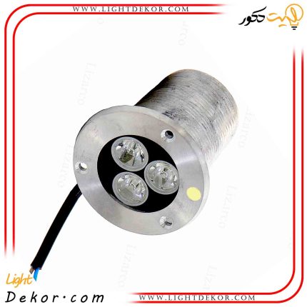 چراغ-استخری-3-وات-توکار-رنگ-نور-انبه-ای