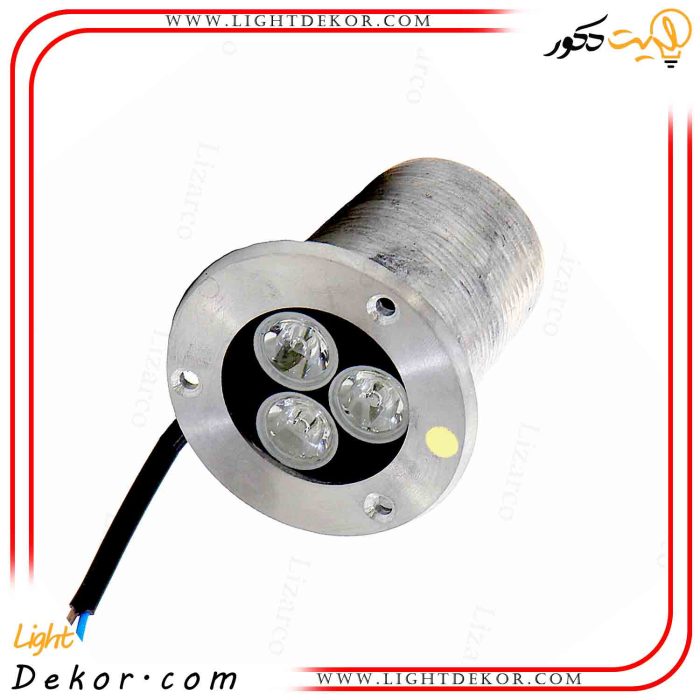 چراغ-استخری-3-وات-توکار-رنگ-نور-انبه-ای