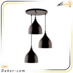 چراغ-آویز-کاسه-ای-تزیینی-کد-110-مشکی-سه-شعله