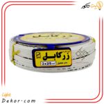 سیم-برق-سفید-دو-رشته-نایلون-2-در-2.5-زر-کابل-(متراژ-و-حلقه)