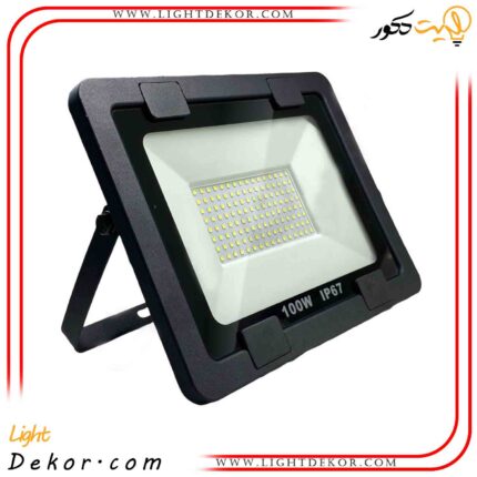 پروژکتور-100-وات-12-تا-24-ولت-مدل-فلت-مخصوص-خودرو-و-کمپینگ