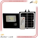 پروژکتور-خورشیدی-۲۰-وات-سولار-مدیا.-نور-دائم-کار-پنل-جدا