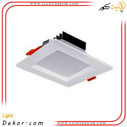 پنل-توکار-7-وات-مربع-قطر-8-پارس-شعاع-توس-مدل-سولاریس