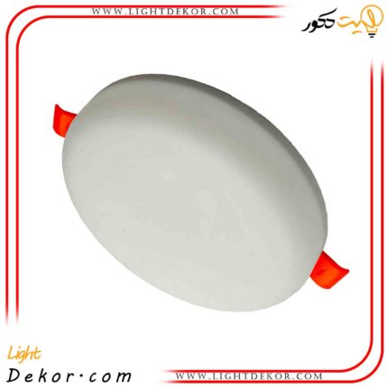 پنل-فول-لایت-توکار-۲۰-وات-(تمام-نور)-فنر-متغیر-گرد-پرتو-درخشاان