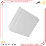 چراغ-روکار-آوش-20-وات-بدنه-مشکی-مربعي-سفيد-پارس-شعاع-توس