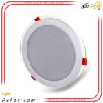 چراغ-پنلی-SMD-توکار-18-وات-دایره-ای-پارس-شعاع-توس-مدل-گلاریس