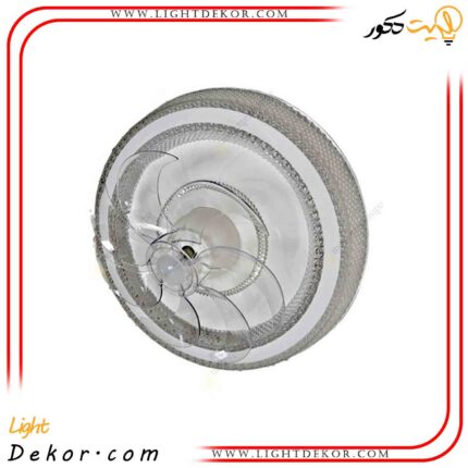 لوستر-سقفی-مدرن-پنکه-دار-کریستالی-72-وات