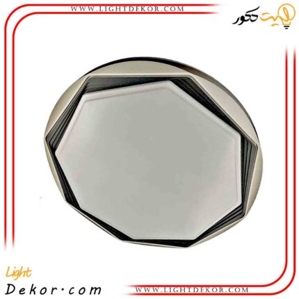 لوستر-سقفی-72-وات-سه-حالته-طرح-چندضلعی-طوسی-مودی
