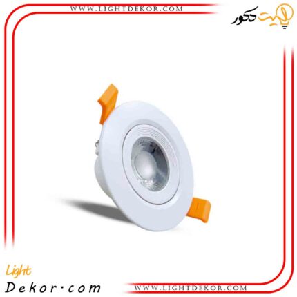 چراغ-ال-ای-دی-سقفی-یکپارچه-توکار-گرد-6-وات-K4-پارس-شهاب