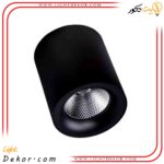 چراغ-هالوژنی-سقفی-روکار-LED-استوانه_ای-فلزی-پرنور-مدرن-لوکس-نمایشگاهی-بدنه-مشکی-ضد-آب-۳۰-وات-FEC-کد-530