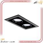 پنل-دوخانه-مولتی-دانلایت-60-وات-برش-16-در-30-توکار-مازی-نور-مدل-آدنا