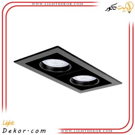 پنل-دوخانه-مولتی-دانلایت-60-وات-برش-16-در-30-توکار-مازی-نور-مدل-آدنا