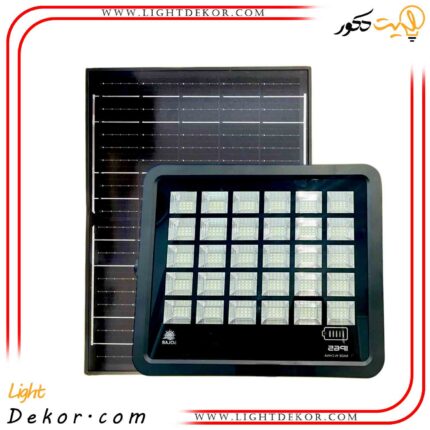 پرژکتور-خورشیدی-۳۸۰-وات-مهتابی-با-پنل-مجزا